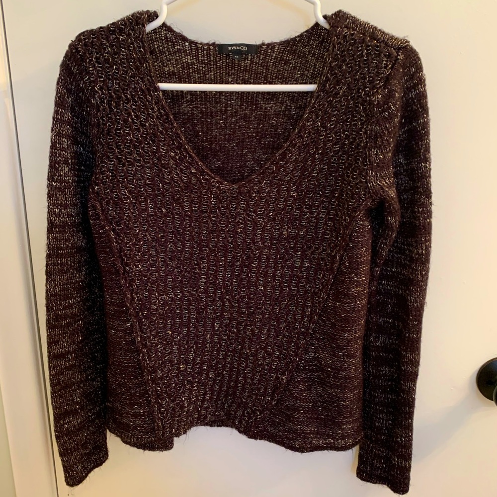 Soft dark purple sweater